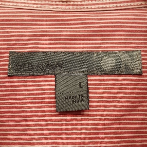 Vintage Old Navy Pin Striped Button Down Blouse Large - Picture 6 of 9